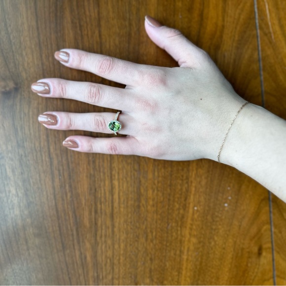 Tourmaline and Diamond Cocktail Ring - Picture 8 of 8